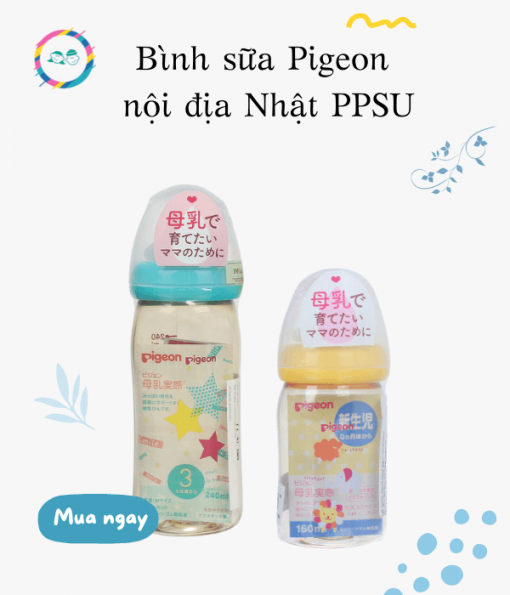 Bình sữa Pigeon nội địa Nhật PPSU